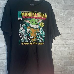 The Mandalorian Graphic Tee | This is the way | size XL black tee | Star Wars